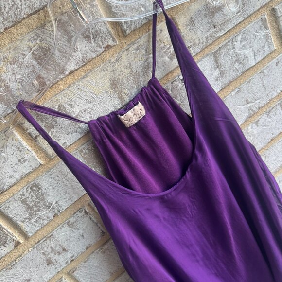 Sofia Sleeveless Silk Blend Layered Tank Blouse Women's Size M (Made in Italy) - Picture 6 of 7